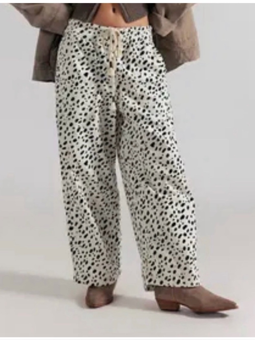 NWT We The Free People Easy Peasy Print Wide Leg Crop Pants, size XS